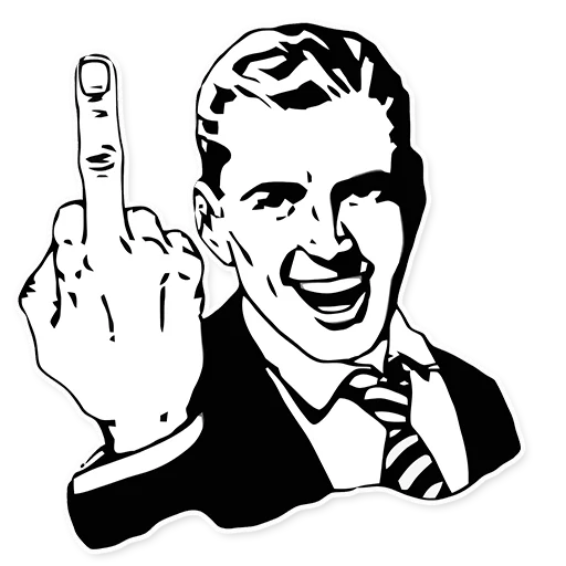 🖕 Стикер «Мемасы» для Telegram