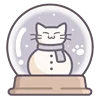 ☃️ Эмодзи «Набор эмоджи с милыми котиками» для Telegram