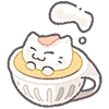 ☕️ Эмодзи «Набор эмоджи с милыми котиками» для Telegram