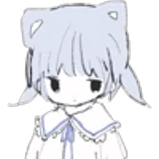 😒 Эмодзи «soft blue girls» для Telegram