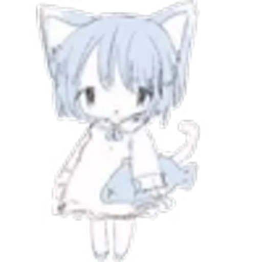 🎣 Эмодзи «soft blue girls» для Telegram