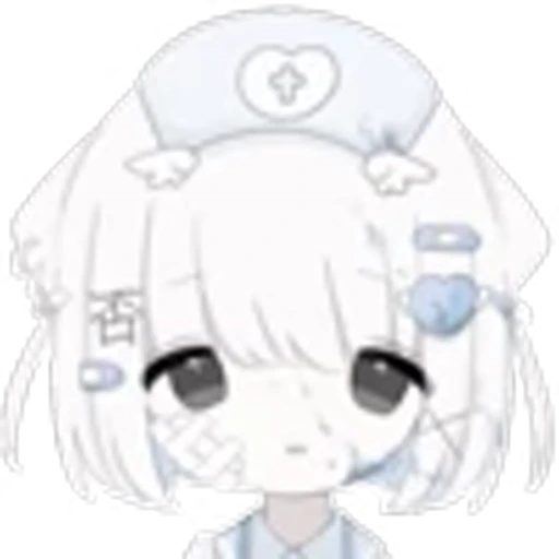 😞 Эмодзи «soft blue girls» для Telegram