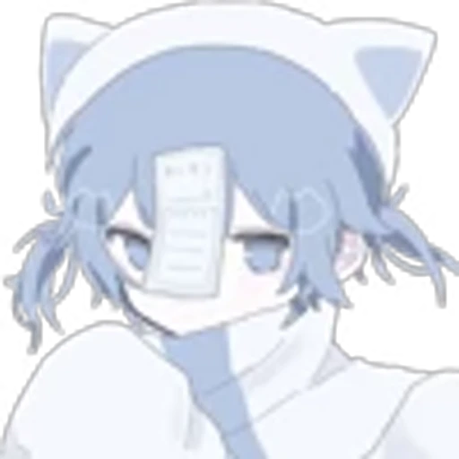 🫤 Эмодзи «soft blue girls» для Telegram