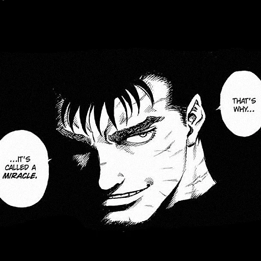 🙏 Стикер «BERSERK / ベルセルク / СКАЖЕНИЙ» для Telegram