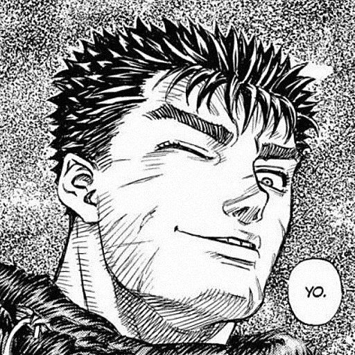 👋 Стикер «BERSERK / ベルセルク / СКАЖЕНИЙ» для Telegram