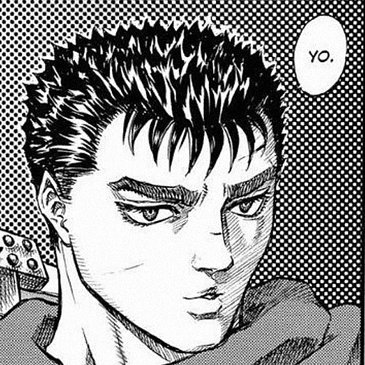 😀 Стикер «BERSERK / ベルセルク / СКАЖЕНИЙ» для Telegram