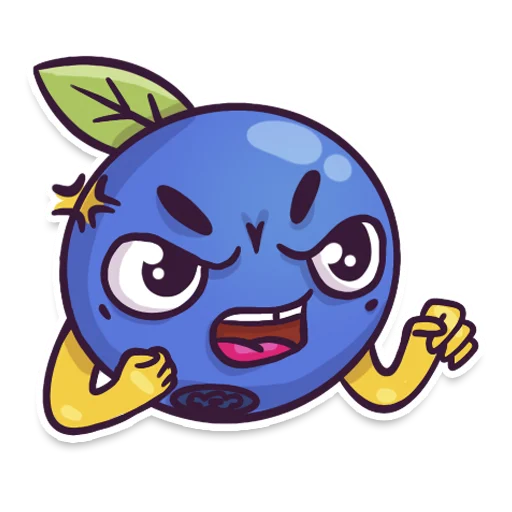 👿 Стикер «Berries» для Telegram