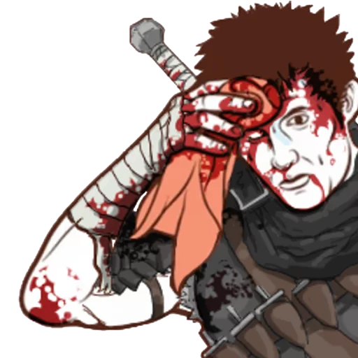 😥 Стикер «Berserk α Pack» для Telegram