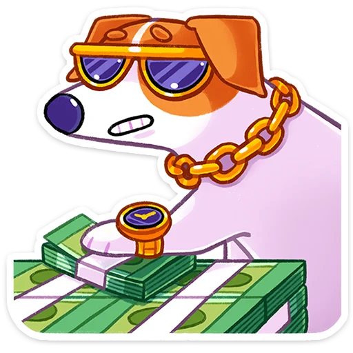 😎 Стикер «Пёсик Берт» для Telegram