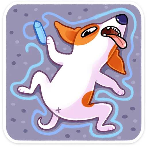 😵 Стикер «Пёсик Берт» для Telegram