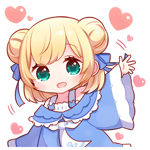 🥰 Стикер «Бера тян» для Telegram