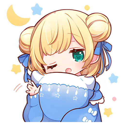 😴 Стикер «Бера тян» для Telegram