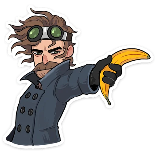 🍌 Стикер «Бертрам» для Telegram