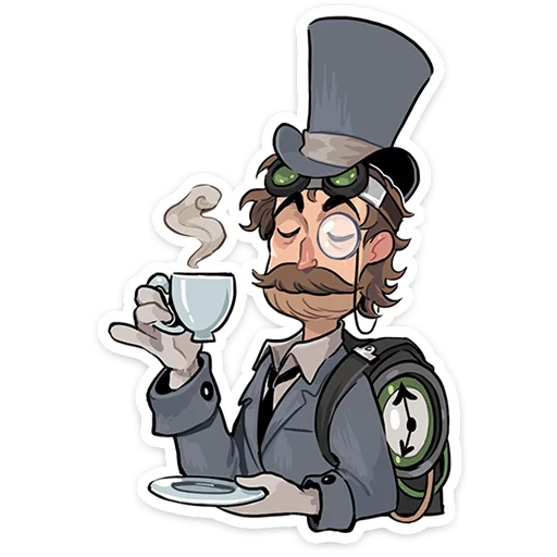 🧐 Стикер «Бертрам» для Telegram