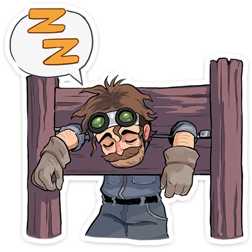 😴 Стикер «Бертрам» для Telegram