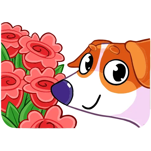 💐 Эмодзи «Пёсик Берт» для Telegram