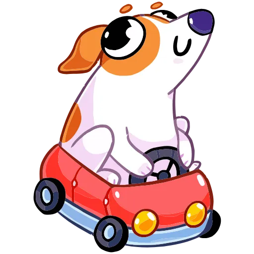 🚗 Эмодзи «Пёсик Берт» для Telegram