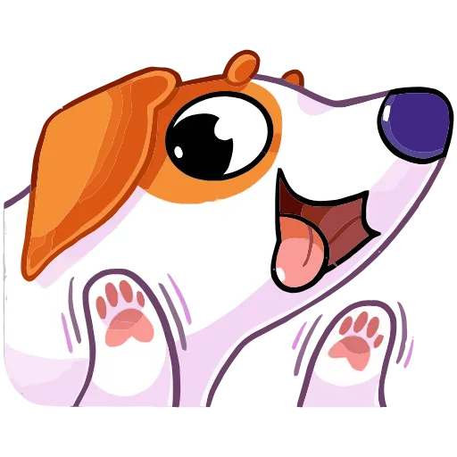 Стикерпак Пёсик Берт для Telegram