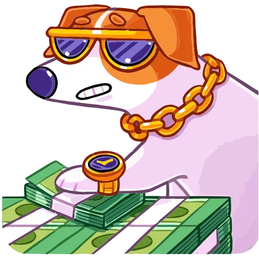 😎 Эмодзи «Пёсик Берт» для Telegram