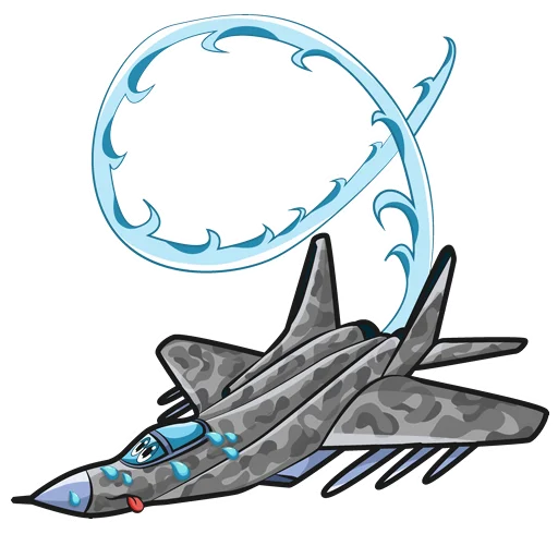 😴 Стикер «Бессонный самолёт» для Telegram