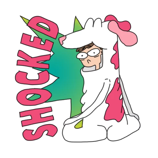 😦 Стикер «Best Friend Of Unicorn» для Telegram