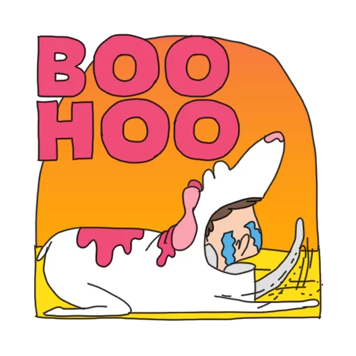 😭 Стикер «Best Friend Of Unicorn» для Telegram
