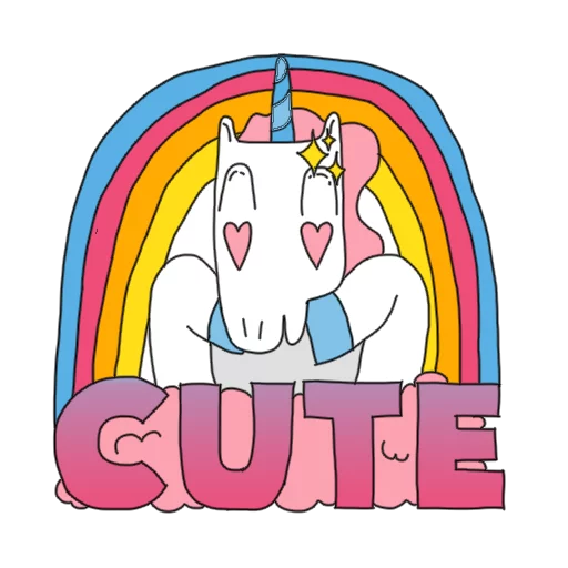😇 Стикер «Best Friend Of Unicorn» для Telegram