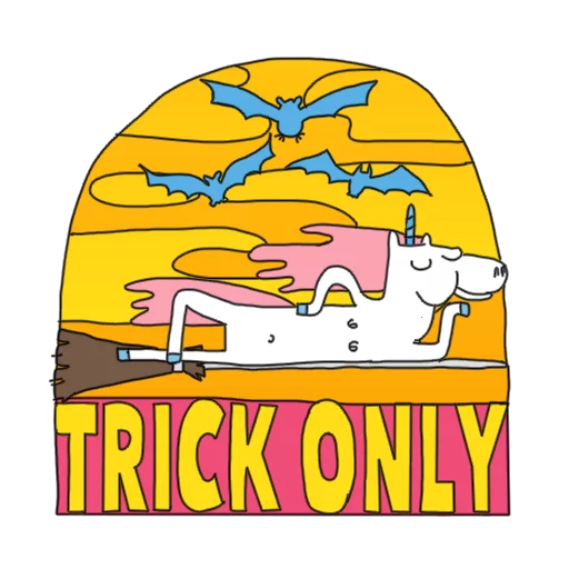 😏 Стикер «Best Friend Of Unicorn» для Telegram