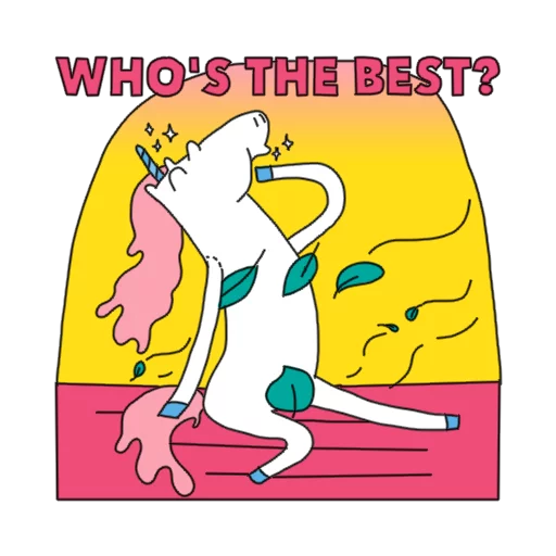 🌟 Стикер «Best Friend Of Unicorn» для Telegram
