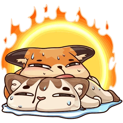 🥵 Эмодзи «Любимое лето» для Telegram