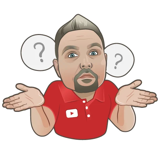 🤷‍♂️ Стикер «Bestyoutubers» для Telegram