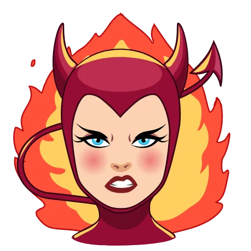 😡 Стикер «Bettie Page» для Telegram