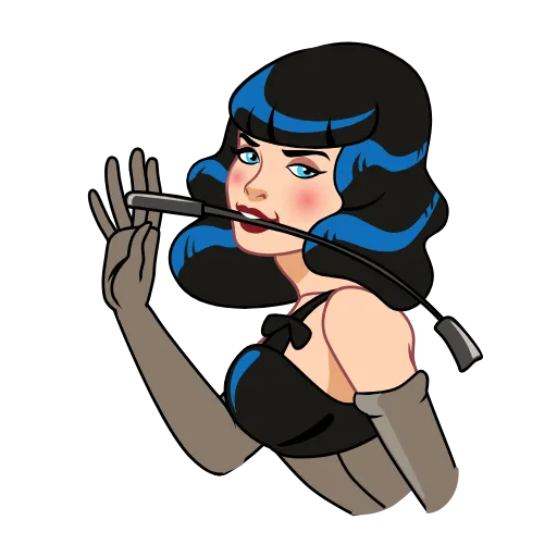 👋 Стикер «Bettie Page» для Telegram