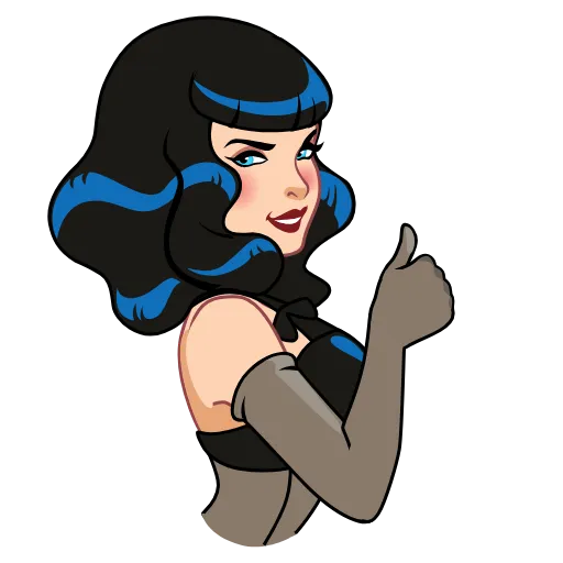 👍 Стикер «Bettie Page» для Telegram