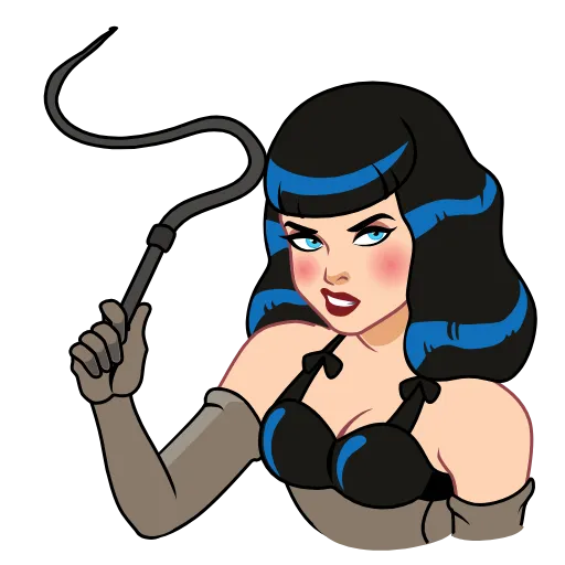 😠 Стикер «Bettie Page» для Telegram