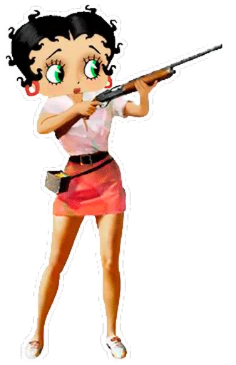 🔫 Стикер «Betty Boop» для Telegram