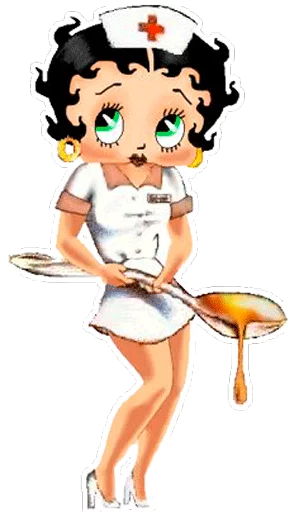 👷 Стикер «Betty Boop» для Telegram