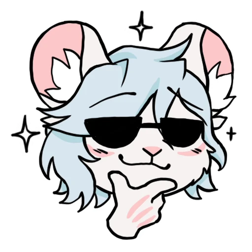 😎 Стикер «Bevel the mouse-mojis» для Telegram