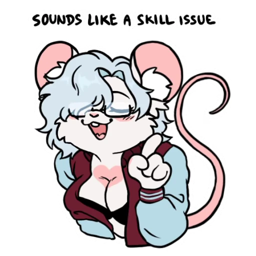 🤓 Стикер «Bevel the mouse-mojis» для Telegram