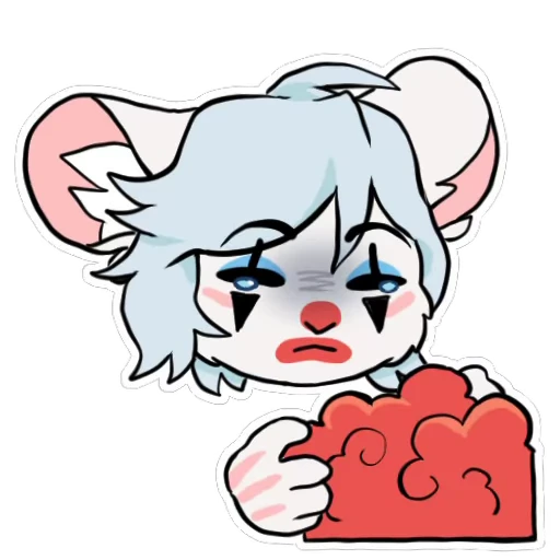 🤡 Стикер «Bevel the mouse-mojis» для Telegram