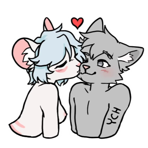 💋 Стикер «Bevel the mouse-mojis» для Telegram