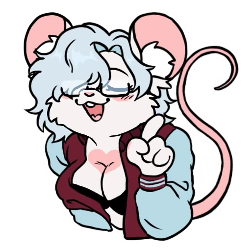 🤓 Стикер «Bevel the mouse-mojis» для Telegram