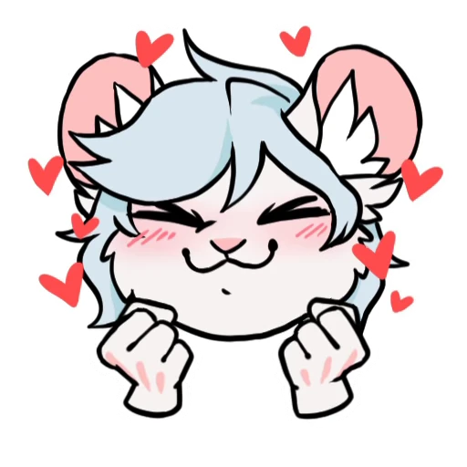 🥰 Стикер «Bevel the mouse-mojis» для Telegram