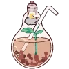 🥤 Эмодзи «Вкусная водичка» для Telegram