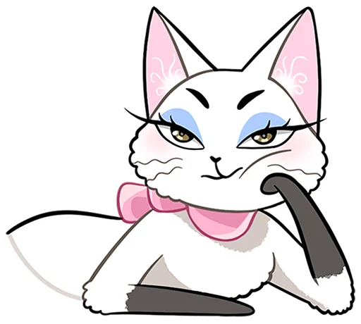 🐱 Стикер «Леди Безе без надписей» для Telegram