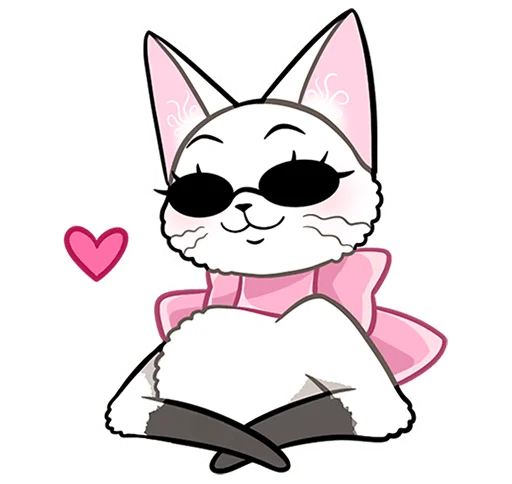 🐱 Стикер «Леди Безе без надписей» для Telegram