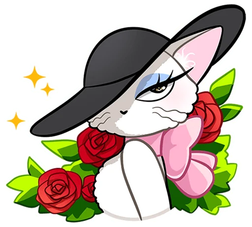 😏 Стикер «Леди Безе без надписей» для Telegram