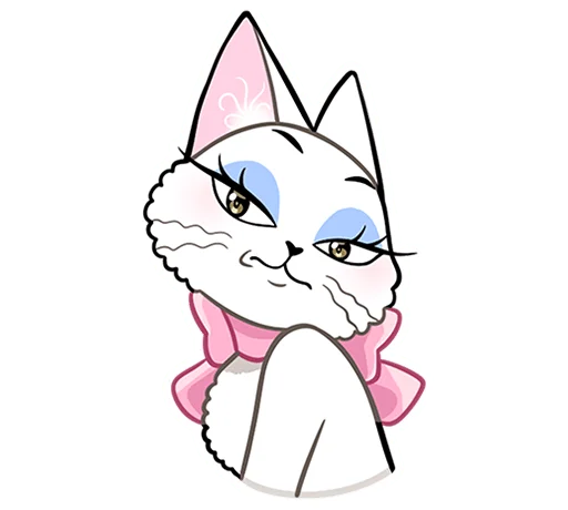 🐱 Стикер «Леди Безе без надписей» для Telegram