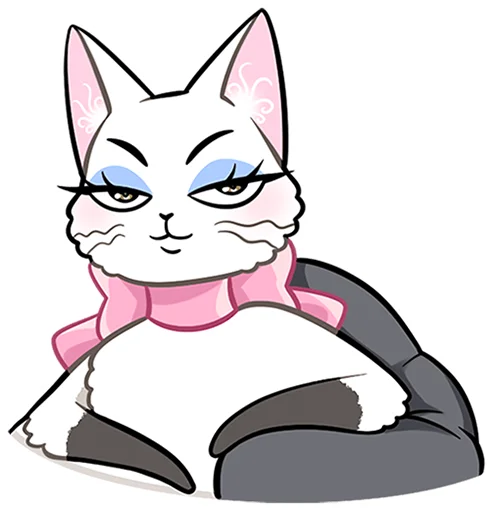 🐱 Стикер «Леди Безе без надписей» для Telegram