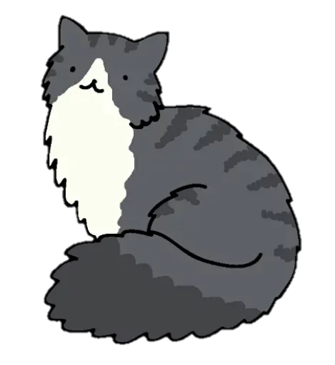 🤩 Стикер «Без кота-жизнь не та» для Telegram